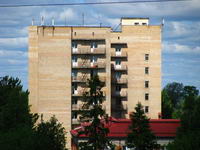 Базовая станция и антенны Мегафон (на крыше общежития 1 ПетрГУ)